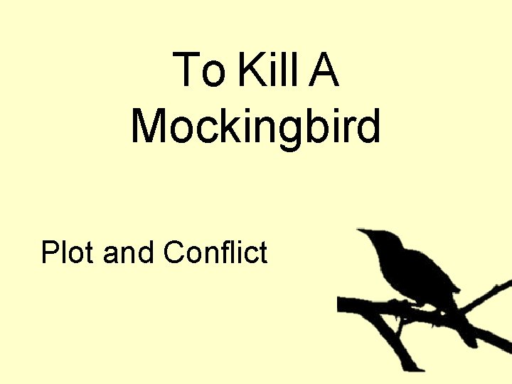 To Kill A Mockingbird Plot and Conflict 