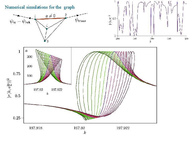 Numerical simulations for the graph Numerical simulations for the graph