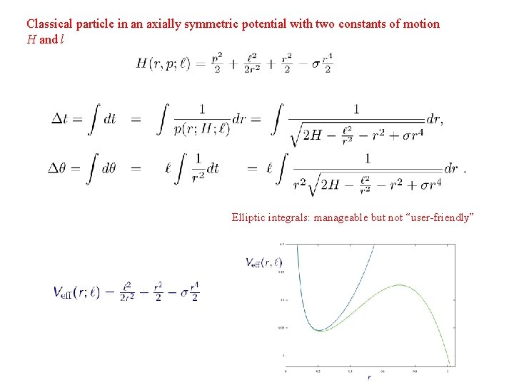 Classical particle in an axially symmetric potential with two constants of motion H and Classical particle in an axially symmetric potential with two constants of motion H and