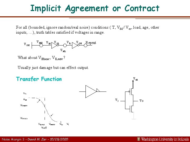 Implicit Agreement or Contract For all (bounded, ignore random/real noise) conditions ( T, Vdd