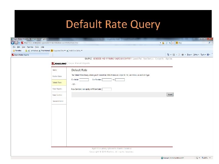 Default. Rate. Query 5 Default. Rate. Query 5
