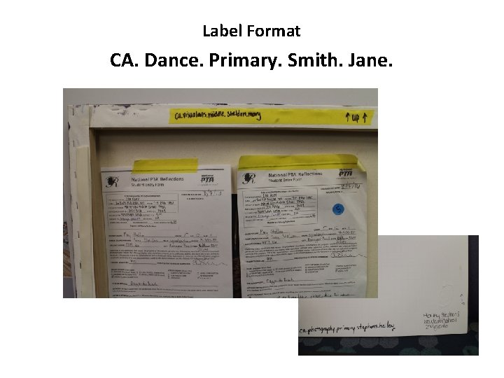 Label Format CA. Dance. Primary. Smith. Jane. 