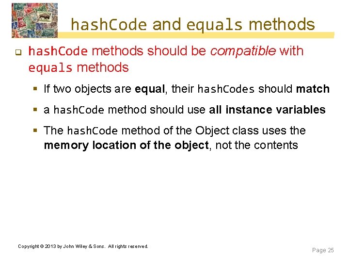 hash. Code and equals methods q hash. Code methods should be compatible with equals hash. Code and equals methods q hash. Code methods should be compatible with equals