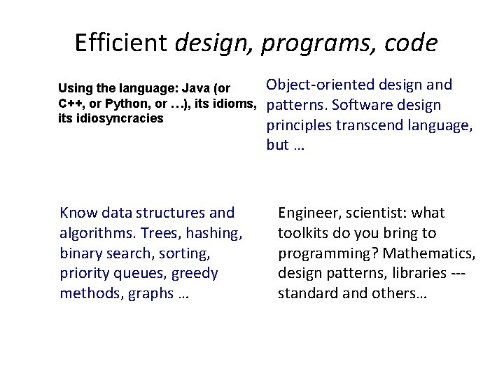 Comp Sci 100 Prog Design and Analysis II
