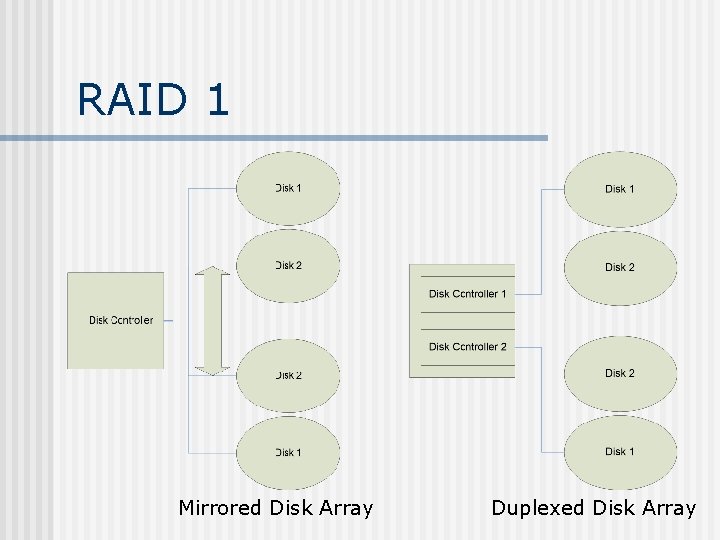 RAID 1 Mirrored Disk Array Duplexed Disk Array 