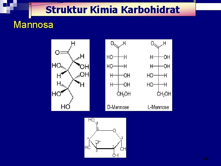 Struktur Kimia Karbohidrat Mannosa 11 