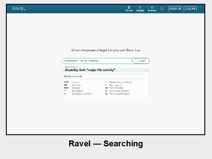 Ravel — Searching 