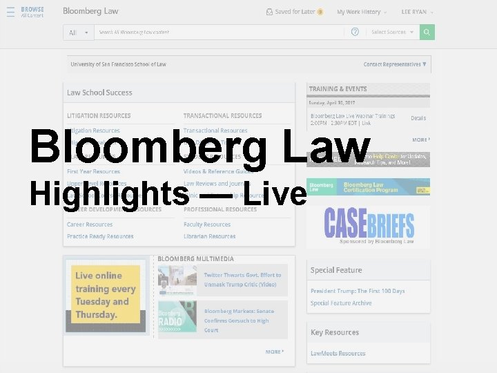 Bloomberg Law Highlights — Live 