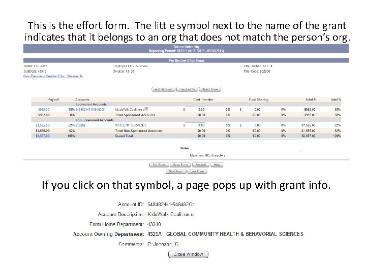 This is the effort form. The little symbol next to the name of the