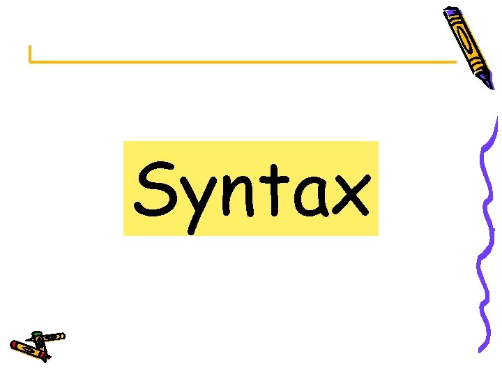 Syntax 