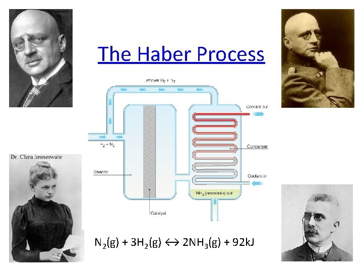 The Haber Process N 2(g) + 3 H 2(g) ↔ 2 NH 3(g) +