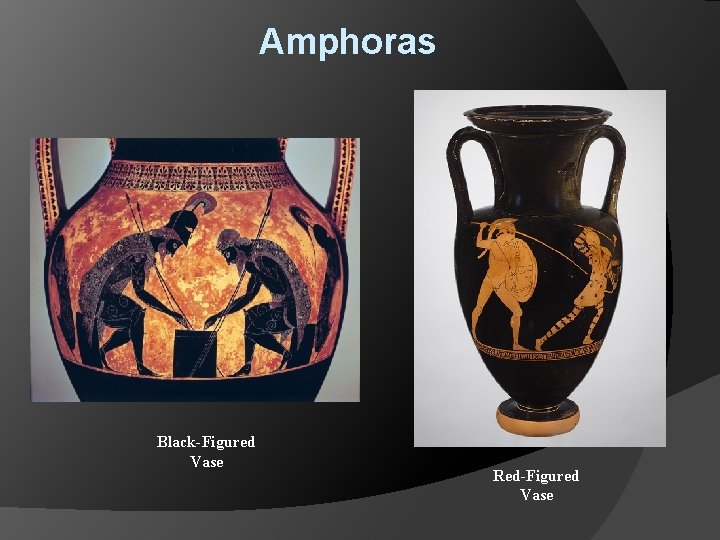 Amphoras Black-Figured Vase Red-Figured Vase 