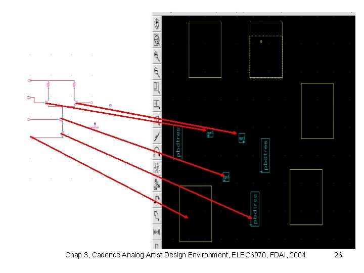 Chap 3, Cadence Analog Artist Design Environment, ELEC 6970, FDAI, 2004 26 