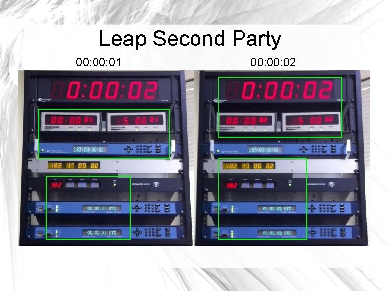 Leap Second Party 00: 01 6502 00: 02 