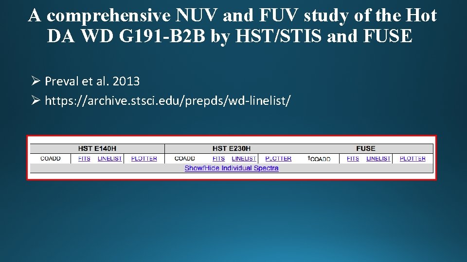 A comprehensive NUV and FUV study of the Hot DA WD G 191 -B
