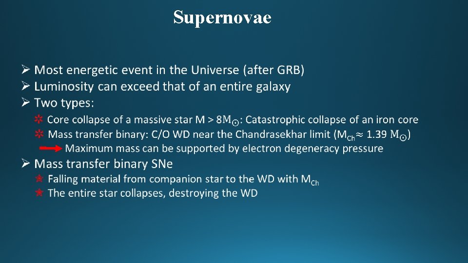 Supernovae • 