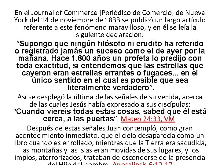 En el Journal of Commerce [Periódico de Comercio] de Nueva York del 14 de