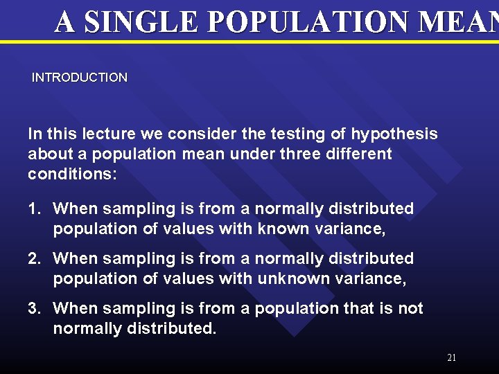 HYPOTHESIS TESTING 1 Introduction The purpose of hypothesis