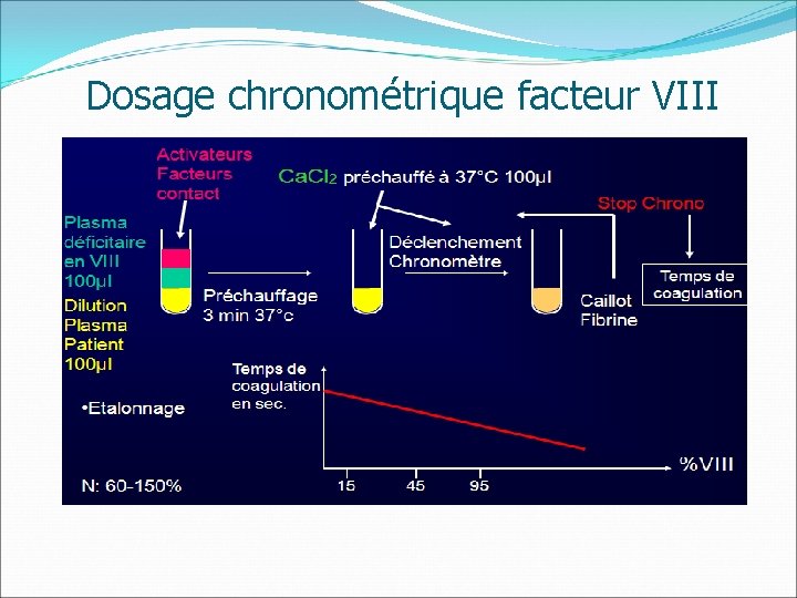 Dosage chronométrique facteur VIII 