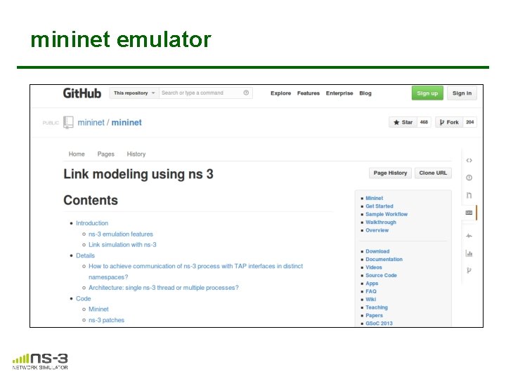 mininet emulator mininet emulator