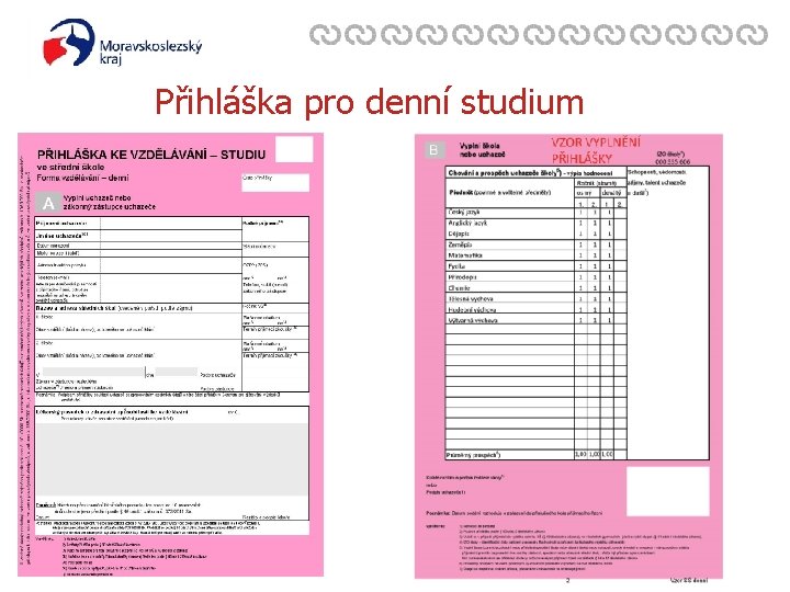 Přihláška pro denní studium Zavedli jsme systém environmentálního řízení a auditu 