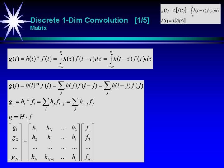 Discrete 1 -Dim Convolution [1/5] Matrix 