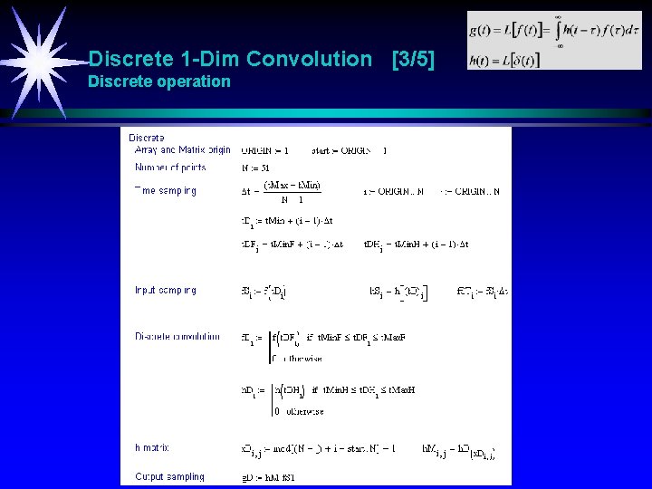 Discrete 1 -Dim Convolution [3/5] Discrete operation 