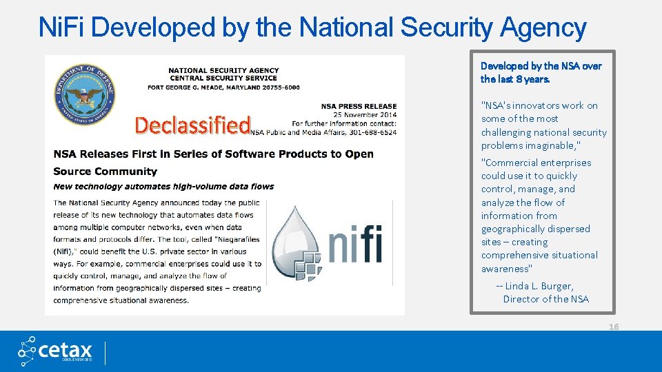 Ni. Fi Developed by the National Security Agency Developed by the NSA over the