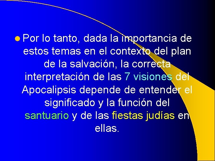 l Por lo tanto, dada la importancia de estos temas en el contexto del l Por lo tanto, dada la importancia de estos temas en el contexto del