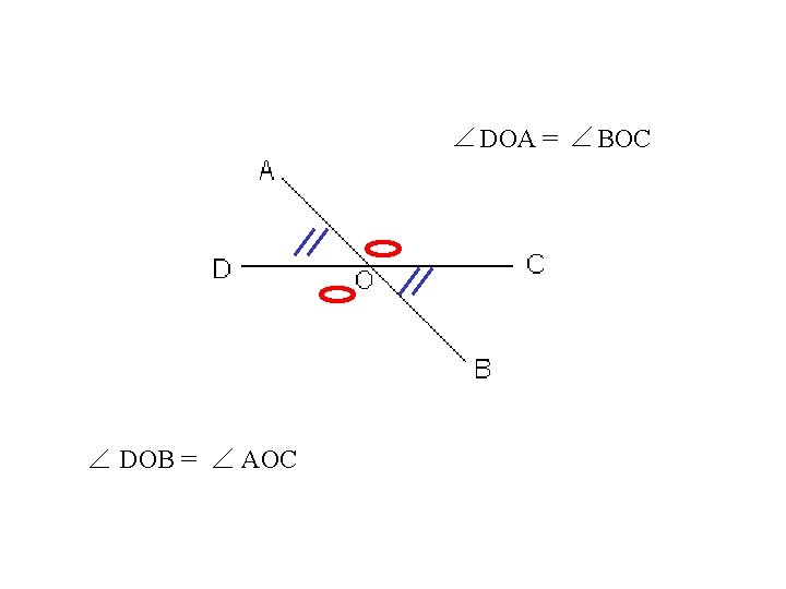 DOA = DOB = AOC BOC DOA = DOB = AOC BOC