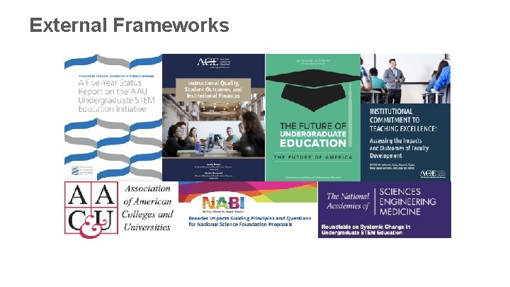 External Frameworks External Frameworks