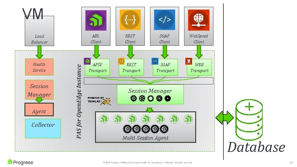 VM ABL Client Health Service Session Manager Agent Collector PAS for Open. Edge Instance