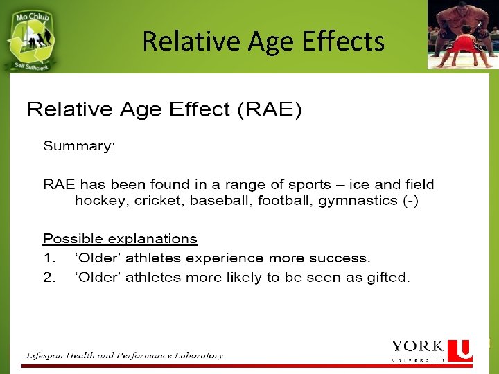 Relative Age Effects 