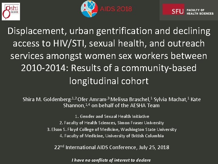 Displacement, urban gentrification and declining access to HIV/STI, sexual health, and outreach services amongst