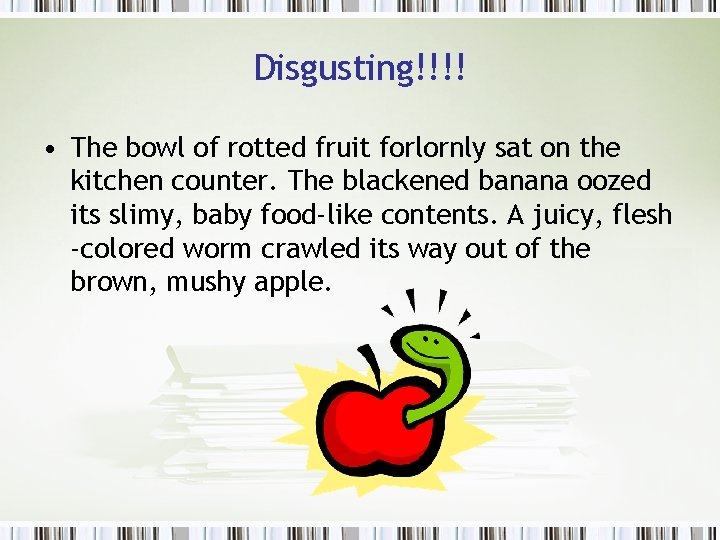 Disgusting!!!! • The bowl of rotted fruit forlornly sat on the kitchen counter. The