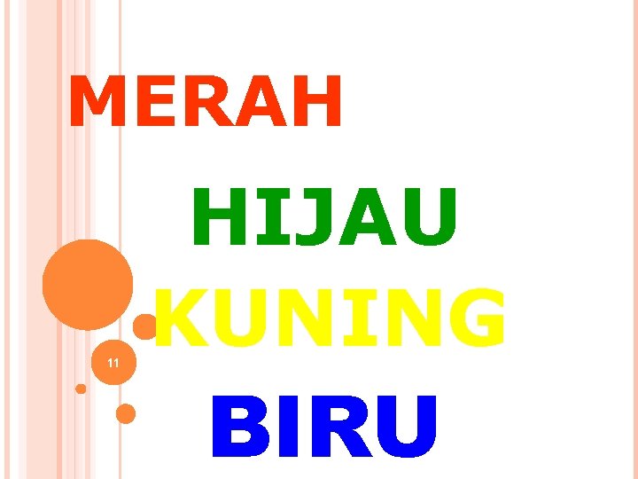 MERAH 11 HIJAU KUNING BIRU 