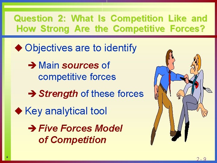 Question 2: What Is Competition Like and How Strong Are the Competitive Forces? u