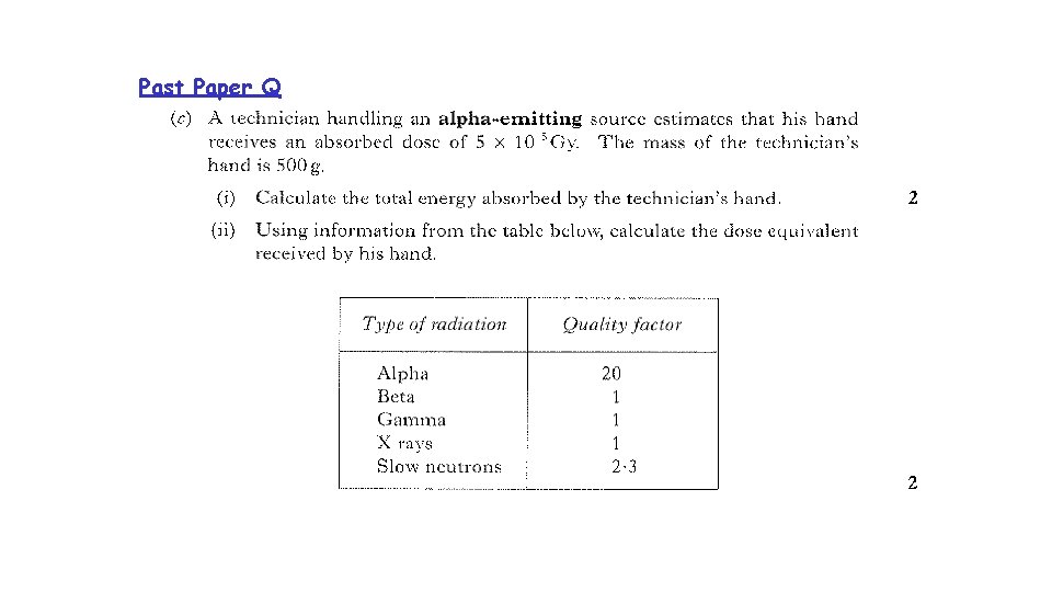 Past Paper Q 