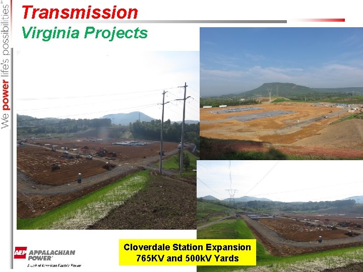 Transmission Virginia Projects Cloverdale Station Expansion 765 KV and 500 k. V Yards p.