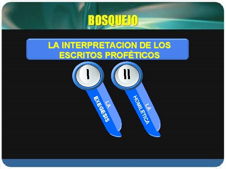 LA INTERPRETACION DE LOS ESCRITOS PROFÉTICOS II I LA ICA ET MIL HO LA