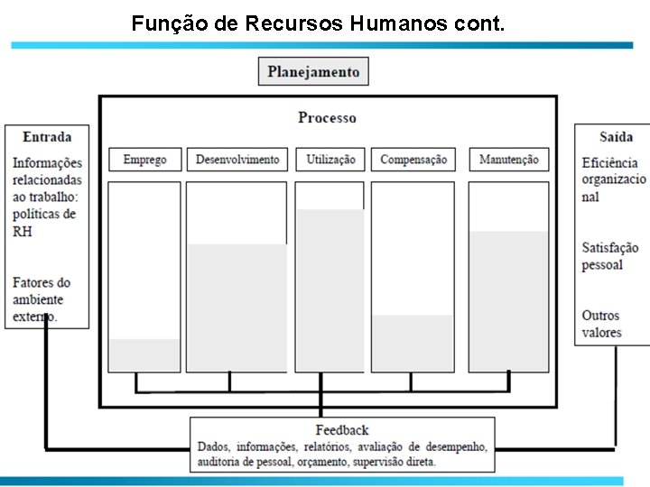 Função de Recursos Humanos cont. 