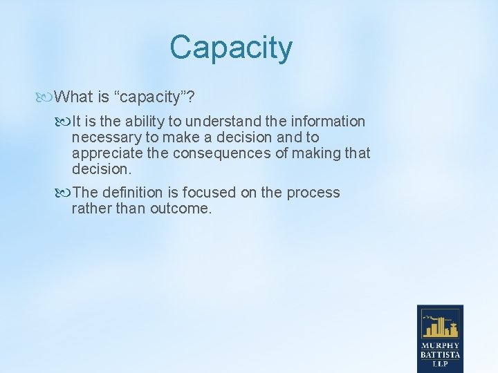 Substitute Decision Making Irina Kordic Murphy Battista LLP