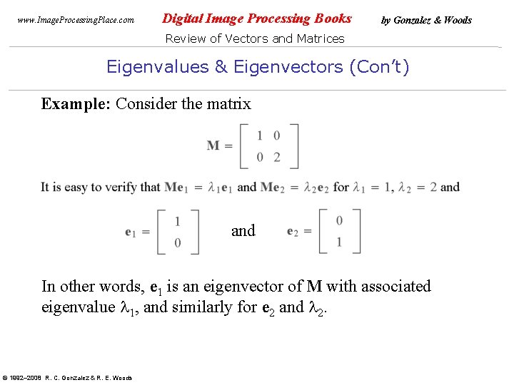 www. Image. Processing. Place. com Digital Image Processing Books by Gonzalez & Woods Review