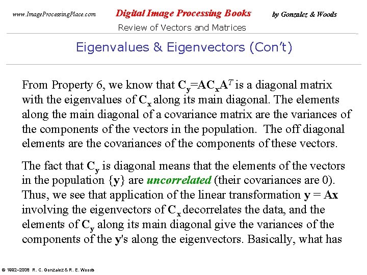 www. Image. Processing. Place. com Digital Image Processing Books by Gonzalez & Woods Review