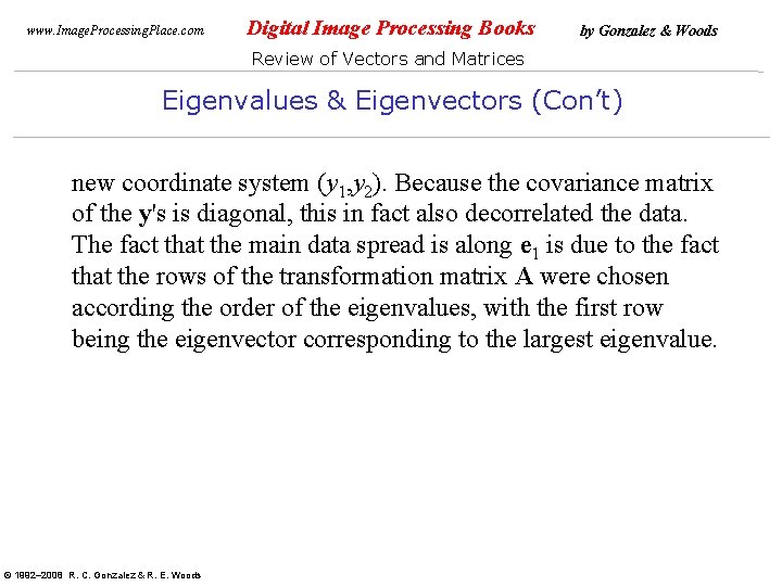 www. Image. Processing. Place. com Digital Image Processing Books by Gonzalez & Woods Review