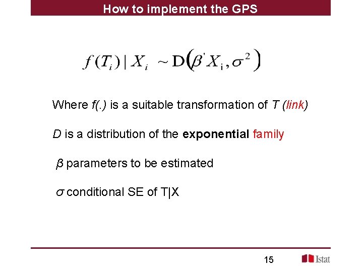 How to implement the GPS Where f(. ) is a suitable transformation of T