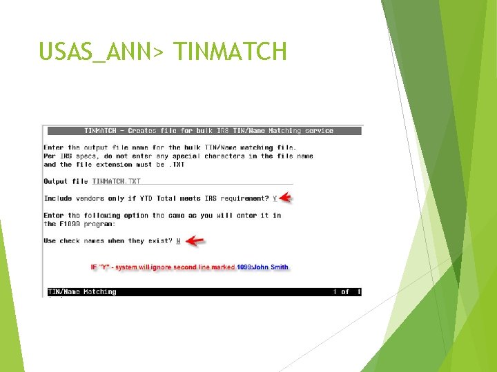 USAS_ANN> TINMATCH 6 