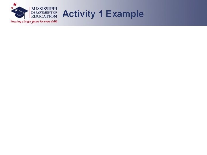 Activity 1 Example 