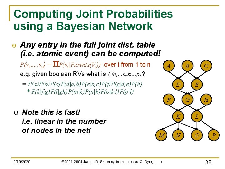 Probabilistic Reasoning Chapter 13 4 13 6 Chapter