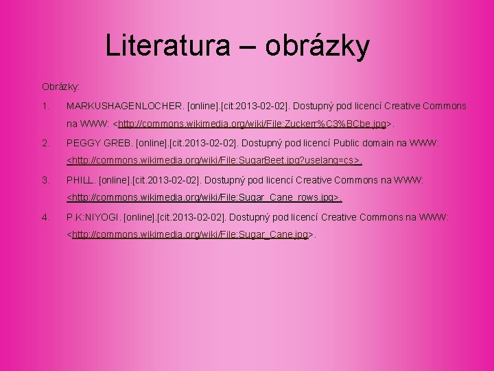 Literatura – obrázky Obrázky: 1. MARKUSHAGENLOCHER. [online]. [cit. 2013 -02 -02]. Dostupný pod licencí